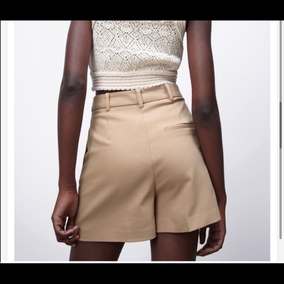 NEW Zara tan shorts - Picture 7 of 10
